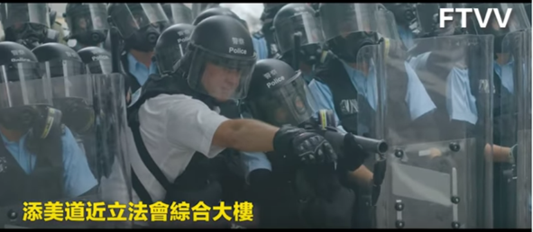 指揮官命令警員向示威者及胡志偉議員開槍