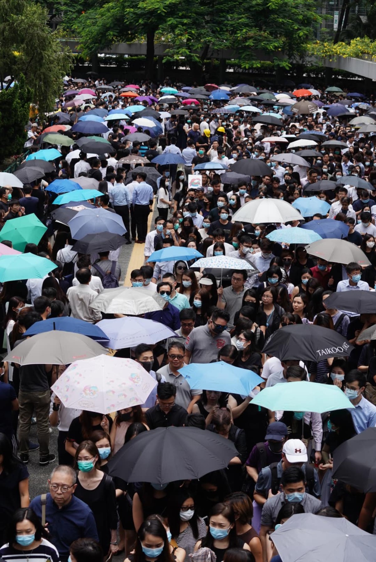 2019.08.23 Thousands of Hong Kong accountants join protest march