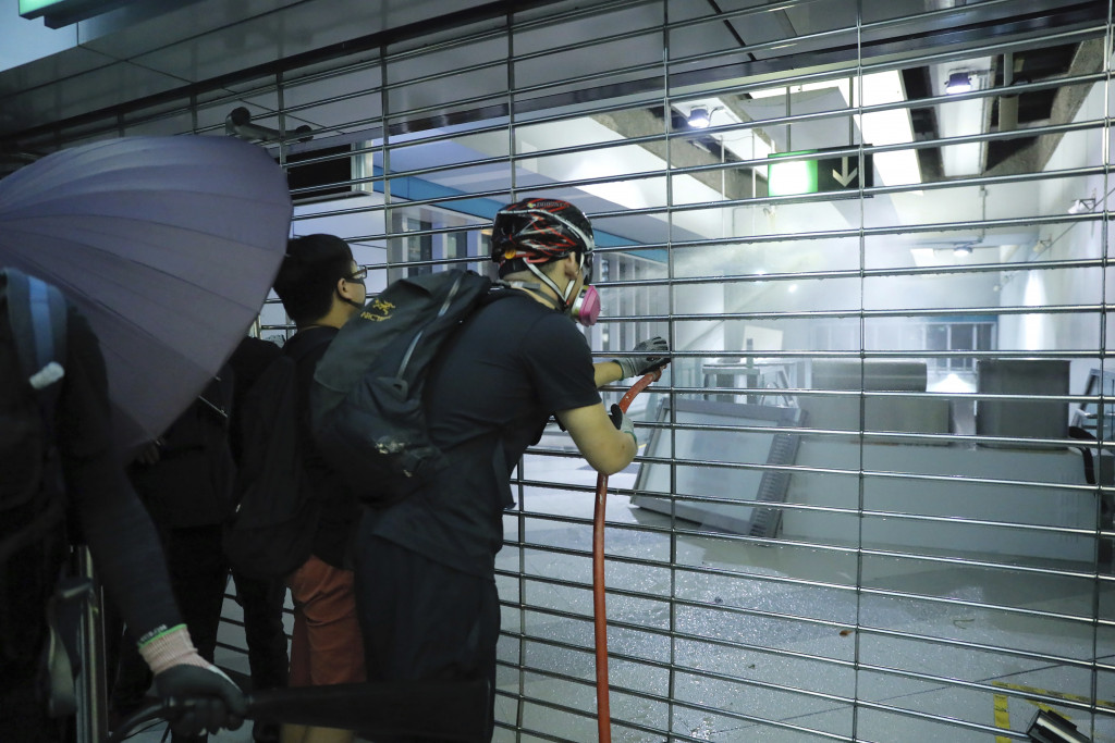 2019.08.21 元朗站靜坐 對一個月前恐襲表示憤怒