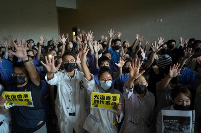 2019.09.16 威院醫護人員發起「和你拖」行動金義聖：港人不孤單