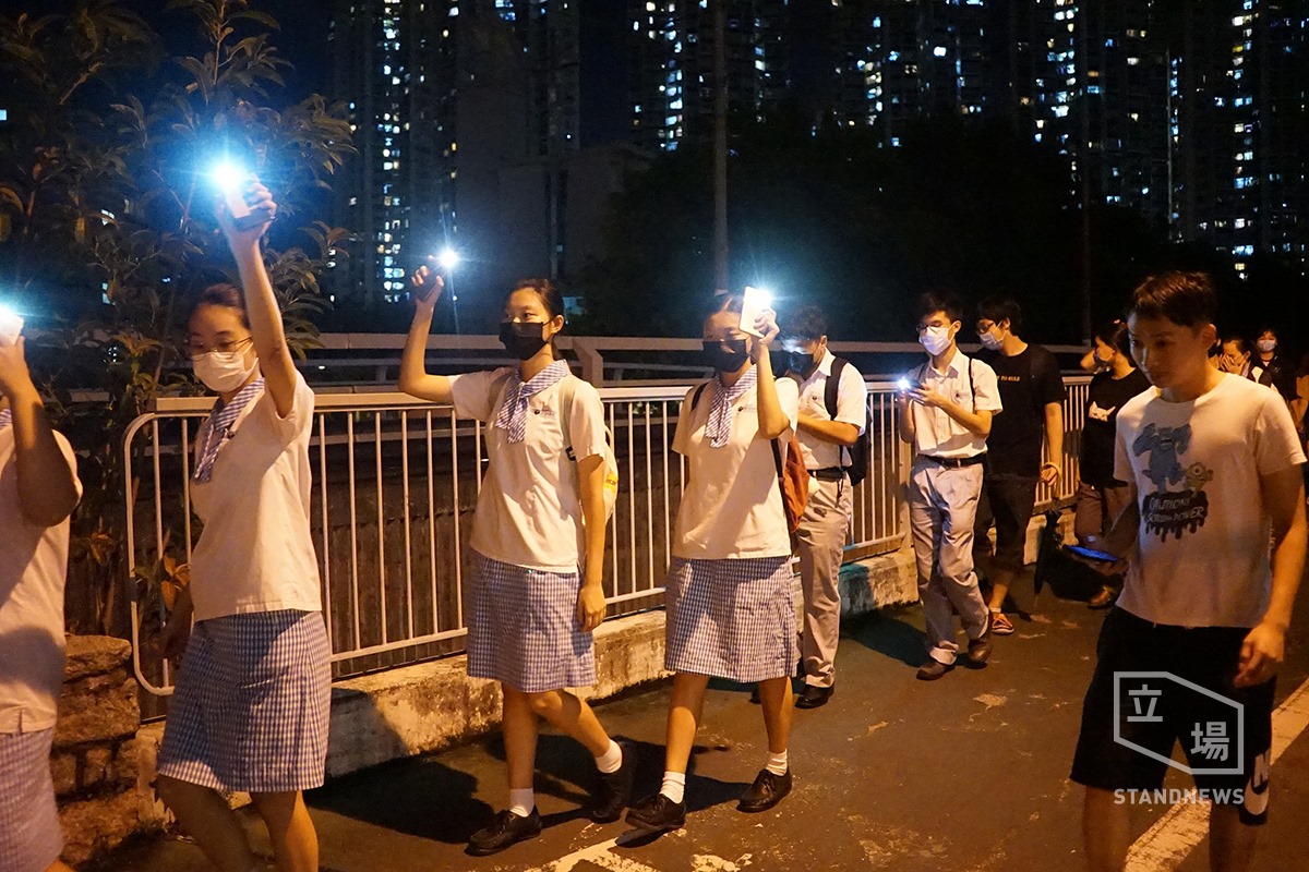 2019.09.05 Students and Citizens Formed Human Chain in Tin Shui Wai