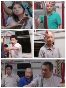 市民與示威者互相指罵