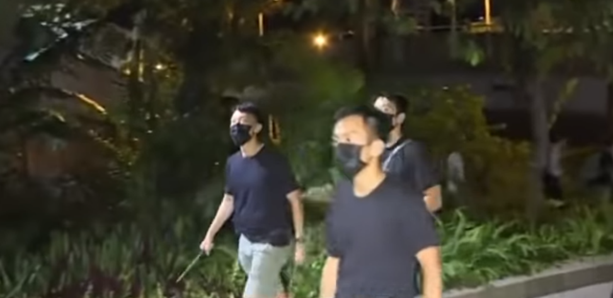 Masked Men With Police Baton but No Warrent Threatens Civilians