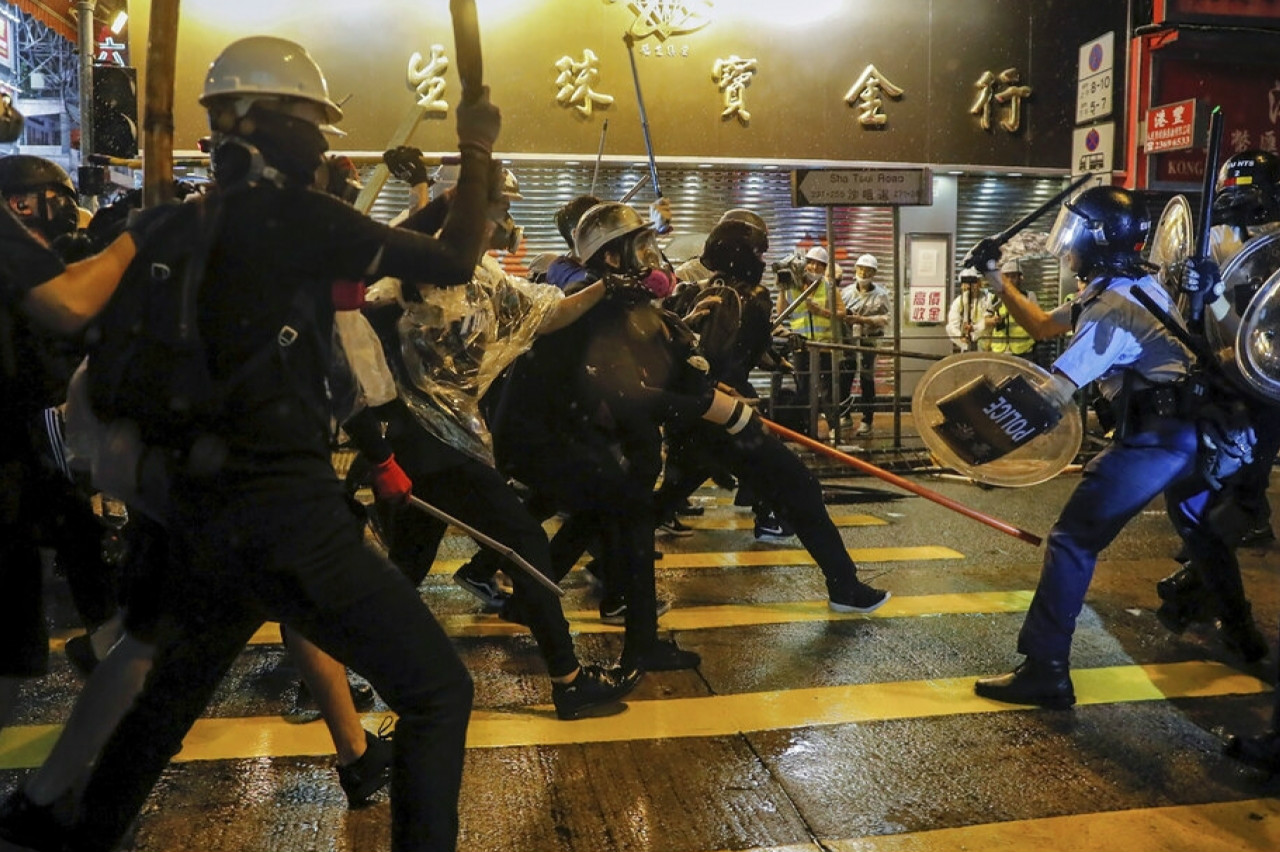 2019.10.04 香港「禁蒙面法」周六實施 觸發多起抗議示威暴力升級