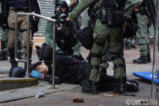 2019.10.01 警察近距離實彈射擊中五學生 險中心臟