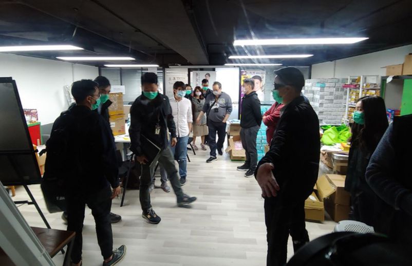 CAUSED DISTURBANCE IN HIS OFFICE BY BLUE RIBBON FANATICS, POLICE ENTERED AND SEARCHED THE DISTRICT COUNCILOR’S PREMISES AND ARRESTED HIS ASSISTANT. THE VICTIM TURNED INTO THE DEFENDANT.