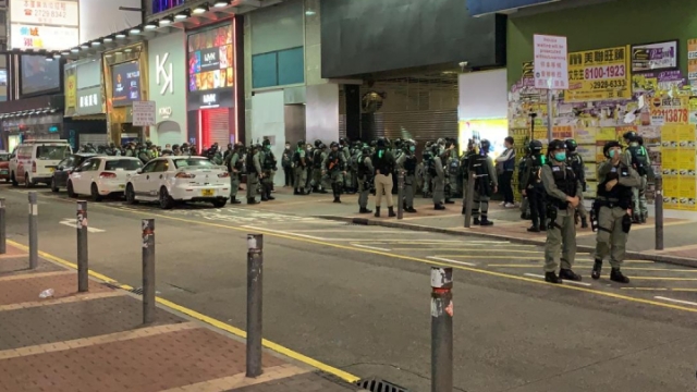 Nine months after the June 12 incident, a large number of passers-by were searched in Mongkok’s downtown area, taken head shots with their ID cards one by one and asked to read their names