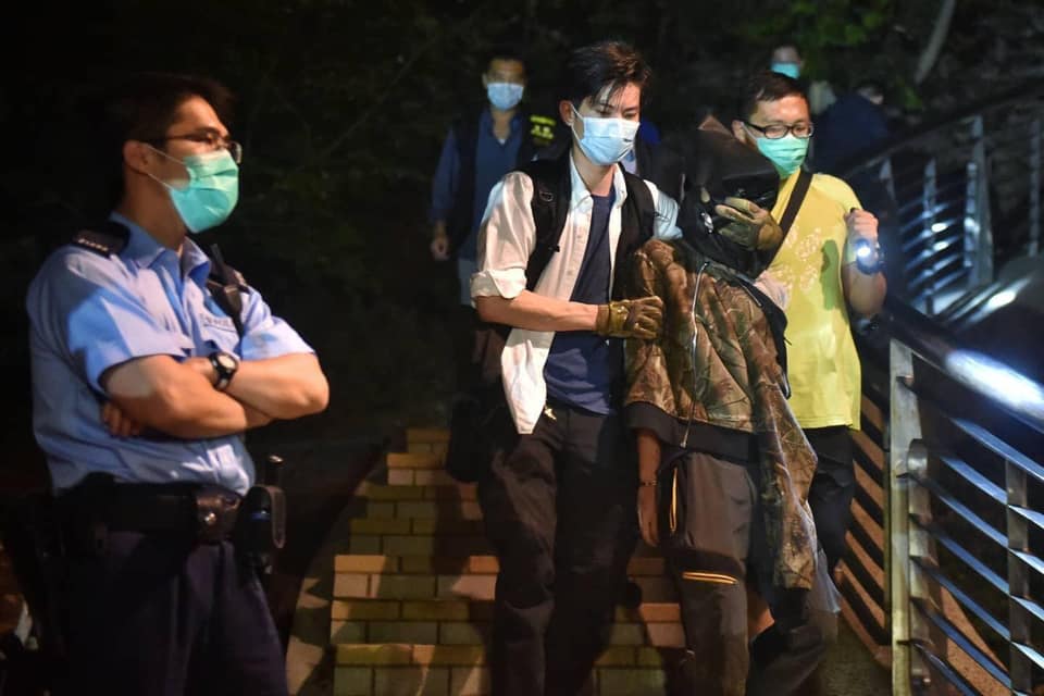 Arrested man gagged in Siu Sai Wa arms discovery case