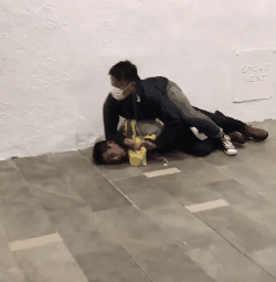 3 DCs and 3 assistants arrested. a DC violently pushed to ground by plainclothes and cameras blocked