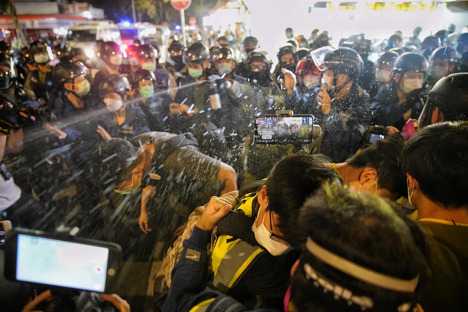 Riot Police described journalist from the Stand News as “cockroach” and intentionally pepper-sprayed him