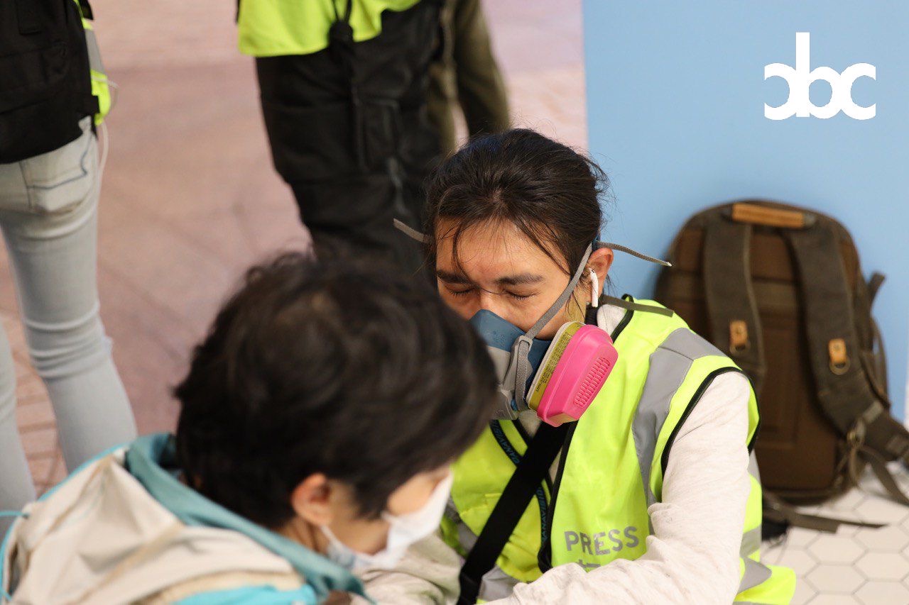 721 Silent Protest in Causeway Bay, Riot Police who used pepper spray and abused their power to close Times Square