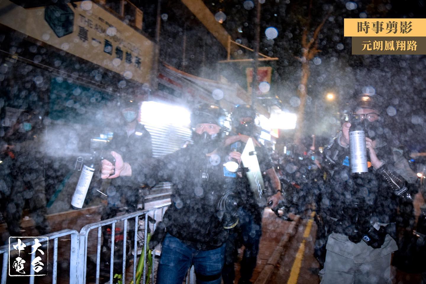 Chinese University reporter hit by pepper spray four times. She convulsed, fainted and was sent to hospital