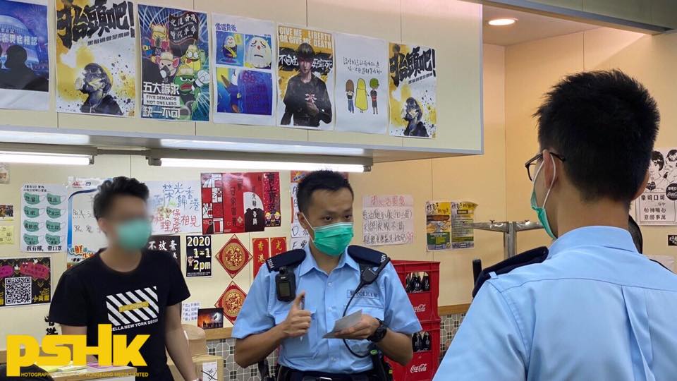 Fanling Squire’s wedding banquet was only a verbal warning, but Kwong Wing Cafe was swiped twice by the police