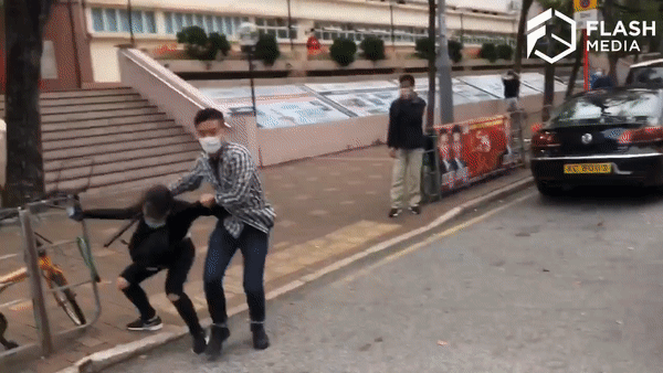 Tai Po: Female Protester Ambushed By Possible Plainclothes Officer And Got Her Underwear Exposed