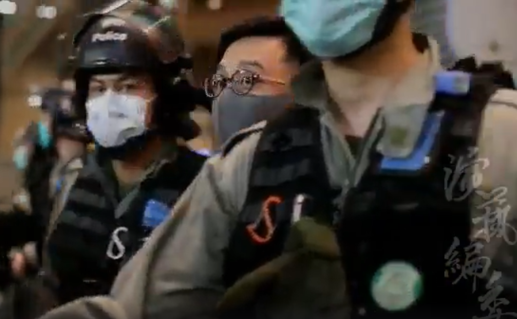 721 Silent Protest in Causeway Bay, Riot Police who used pepper spray and abused their power to close Times Square