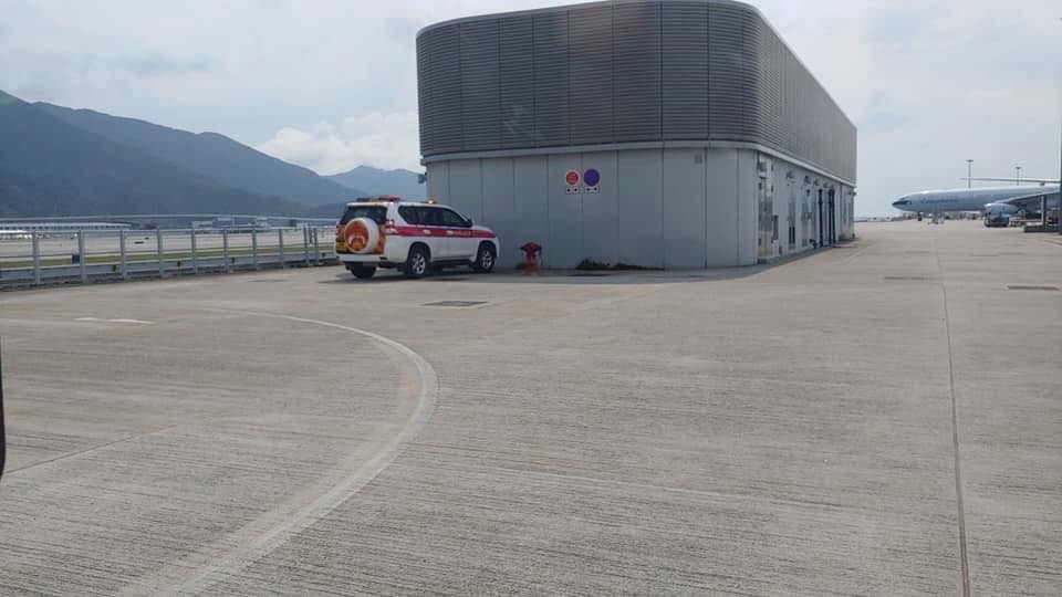 Airport Apron Parking Space Converted to Police Parking Space after Illegal Parking by Police on Airport Apron