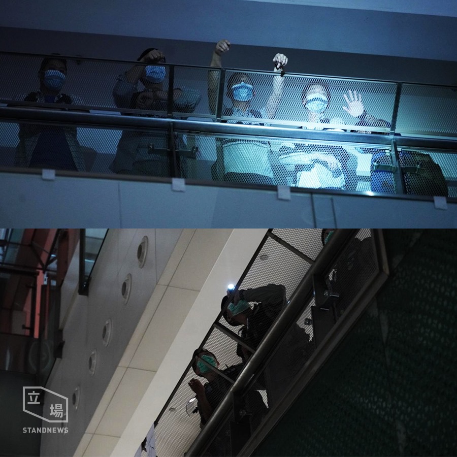 防暴警強闖沙田新城市廣場 便衣警被防暴警電筒照射：唔好再照呀屌，自己人呀！